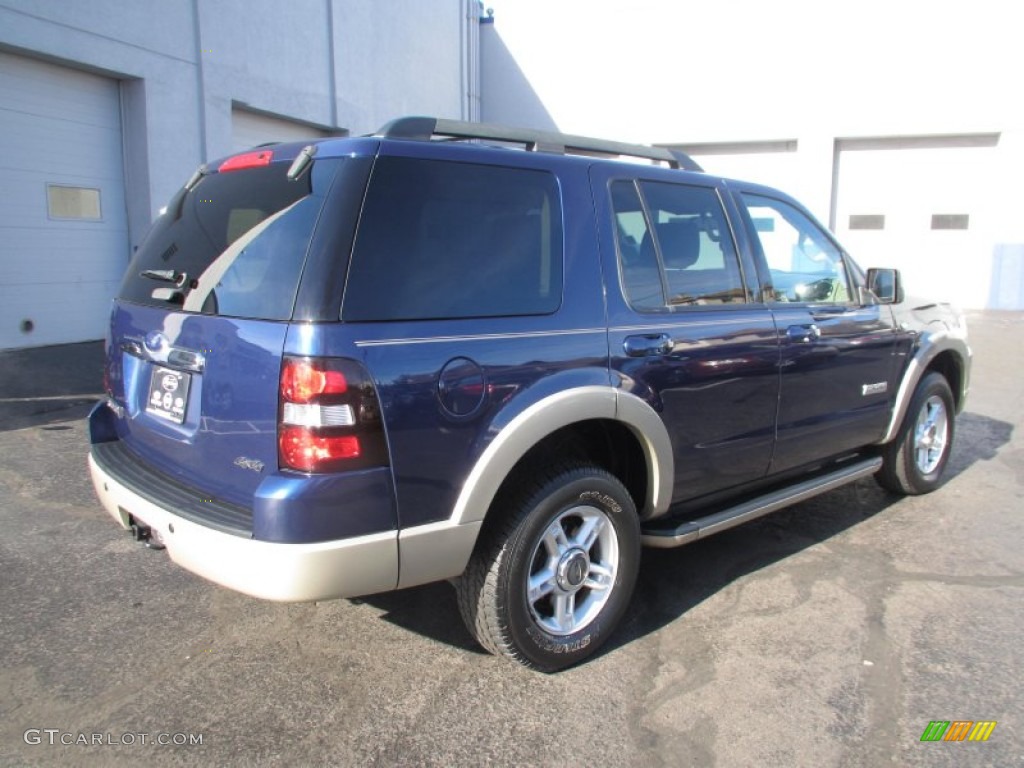 2008 Explorer Eddie Bauer 4x4 - Dark Blue Pearl Metallic / Camel photo #7