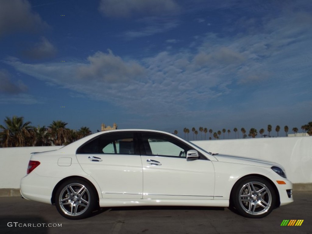 Polar White 2014 Mercedes-Benz C 350 Sport Exterior Photo #88266581
