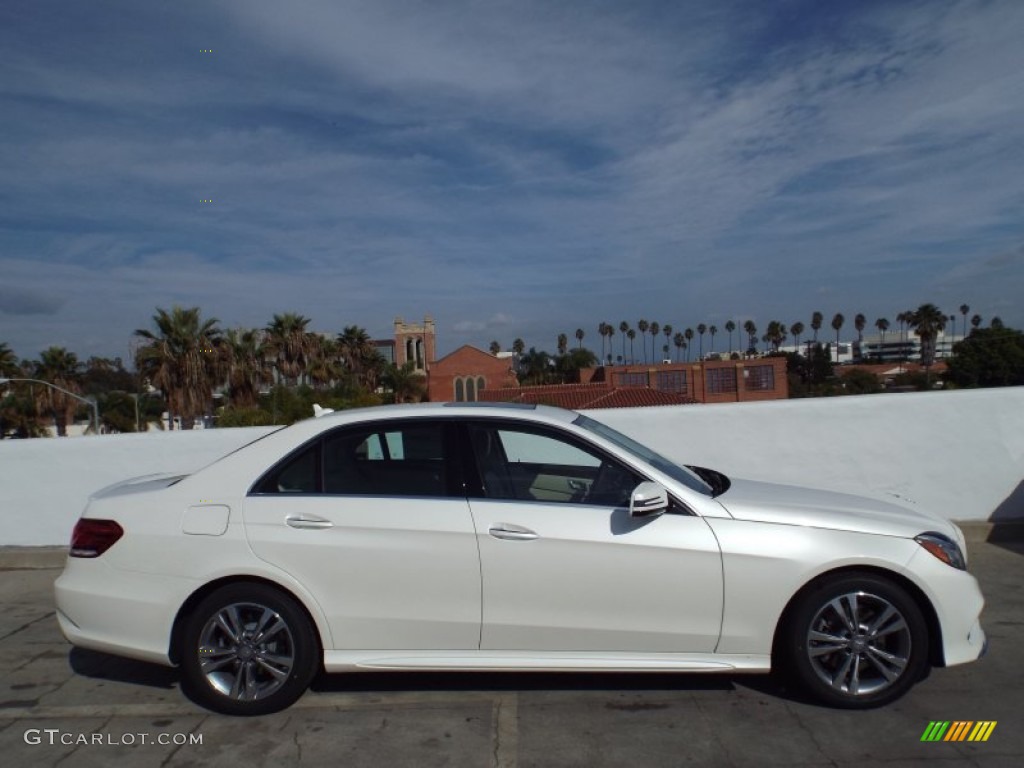 2014 E E250 BlueTEC Sedan - Diamond White Metallic / Silk Beige/Espresso Brown photo #3