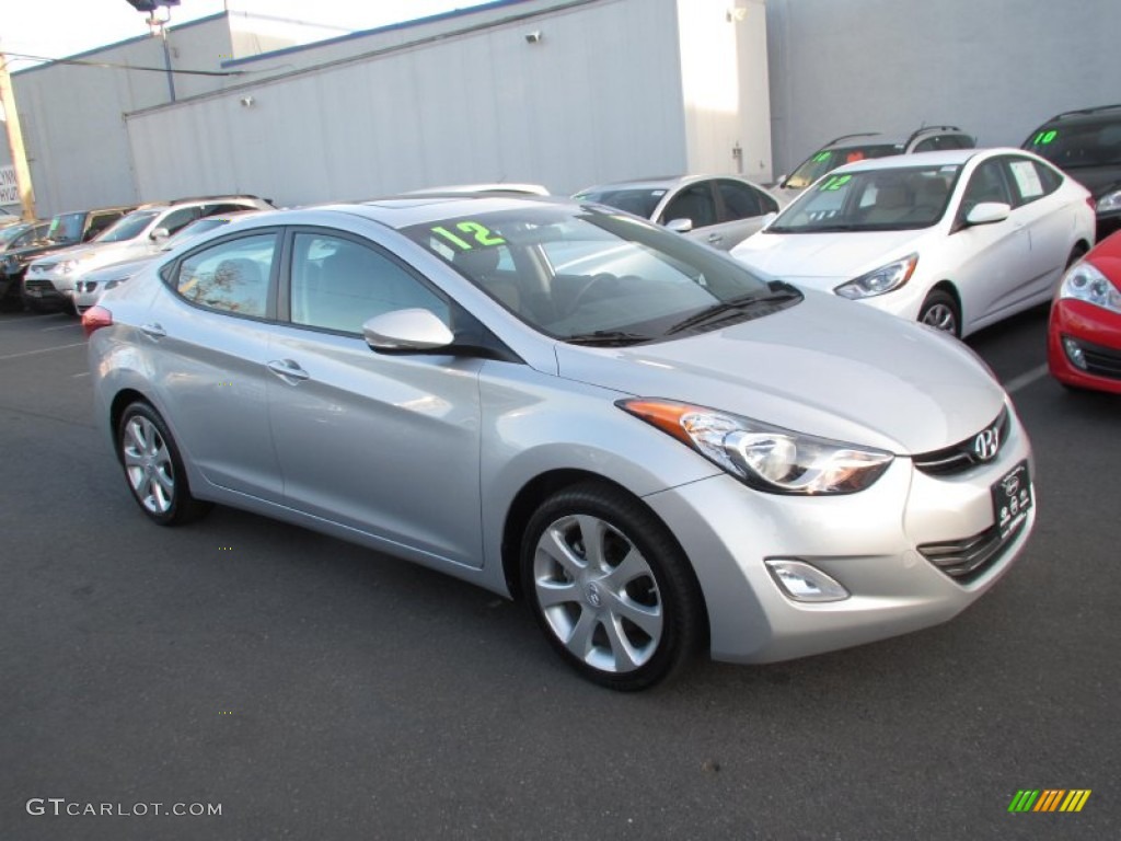 2012 Elantra Limited - Silver / Black photo #12