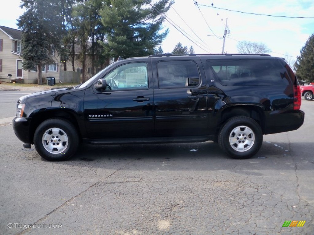 2014 Suburban LT 4x4 - Black / Ebony photo #8