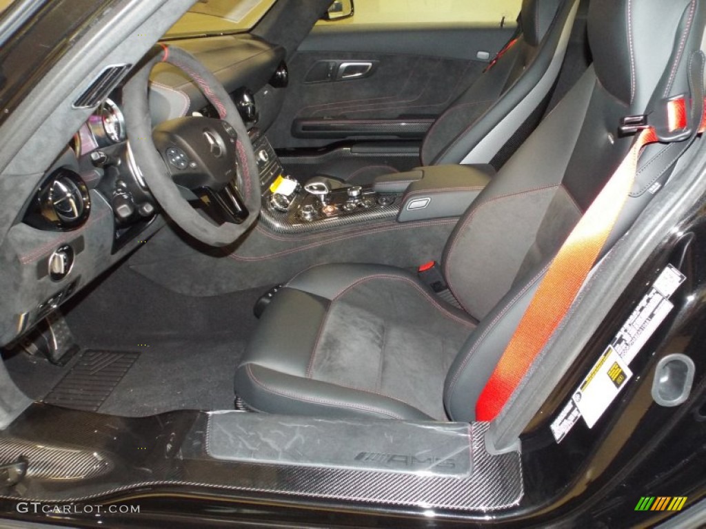 designo Black Interior 2014 Mercedes-Benz SLS AMG GT Coupe Black Series Photo #88268954
