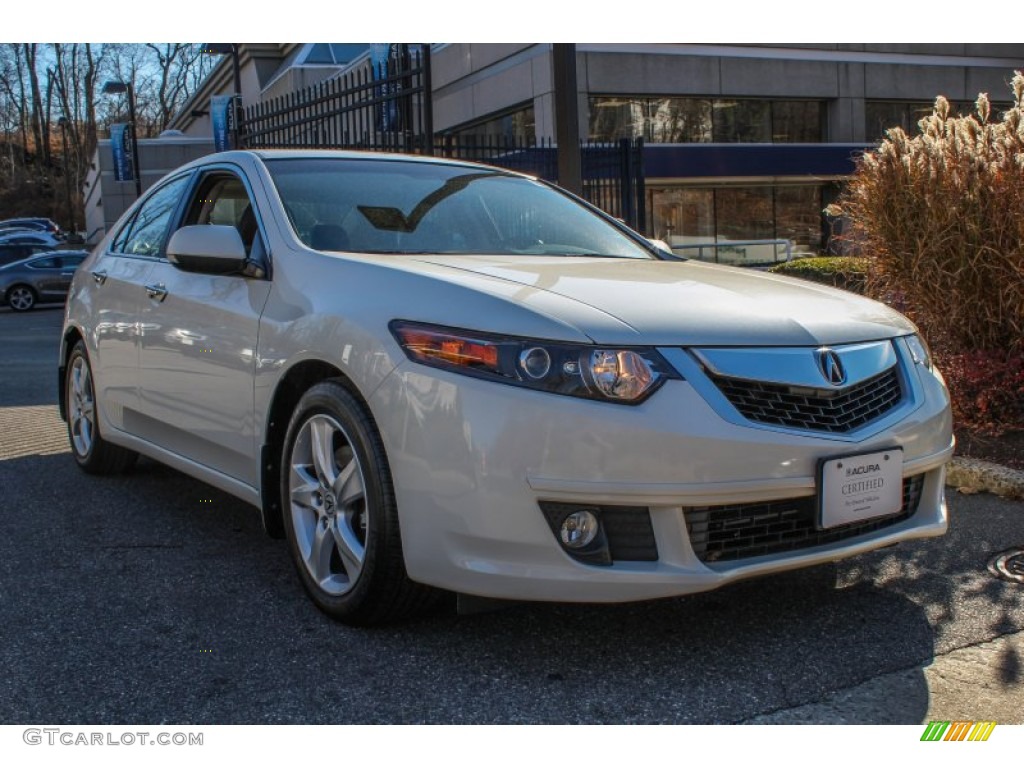 2010 TSX Sedan - Premium White Pearl / Ebony photo #1