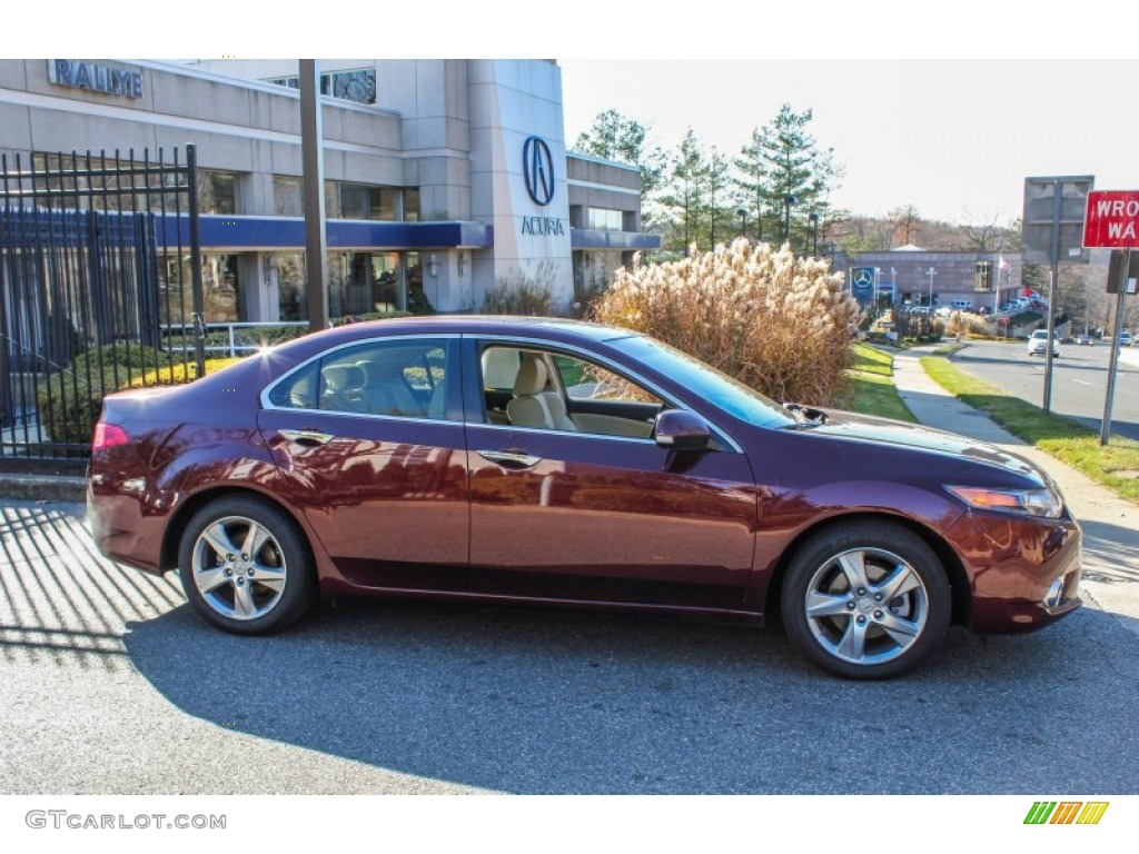 Basque Red Pearl 2012 Acura TSX Sedan Exterior Photo #88271021