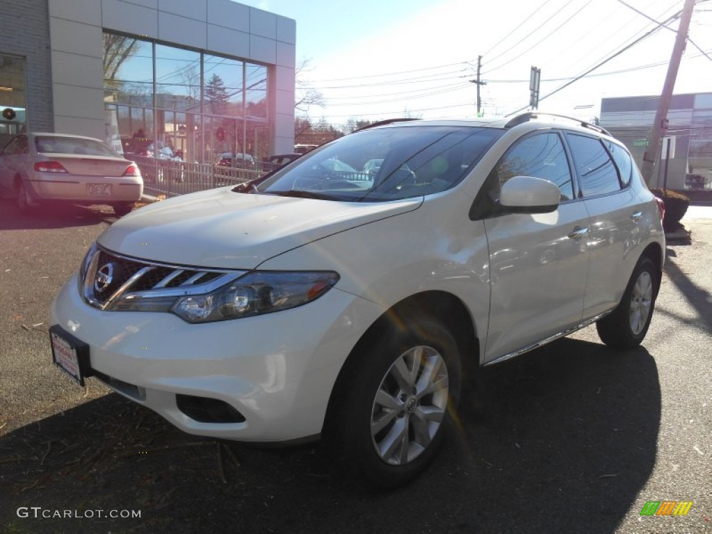 2011 Murano SV AWD - Glacier White Pearl / Beige photo #8