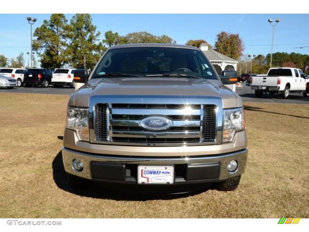 2011 F150 XLT SuperCab - Pale Adobe Metallic / Pale Adobe photo #2