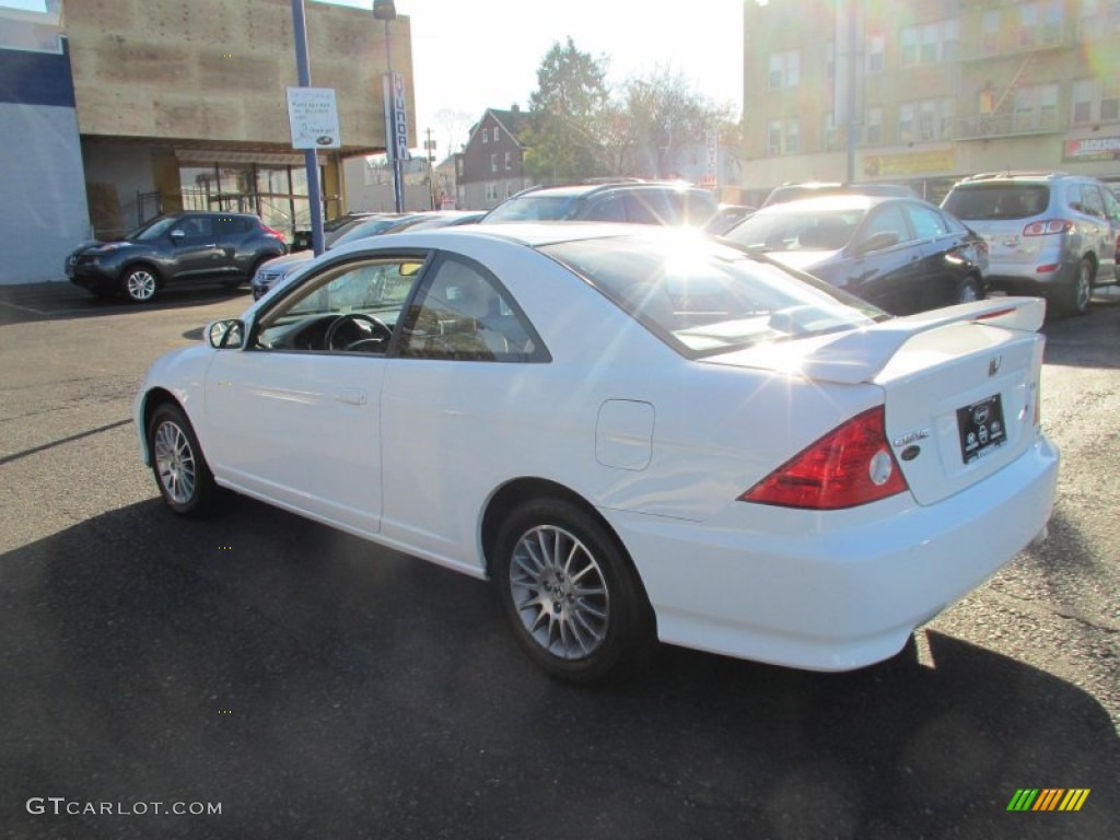 2005 Civic EX Coupe - Taffeta White / Ivory photo #6