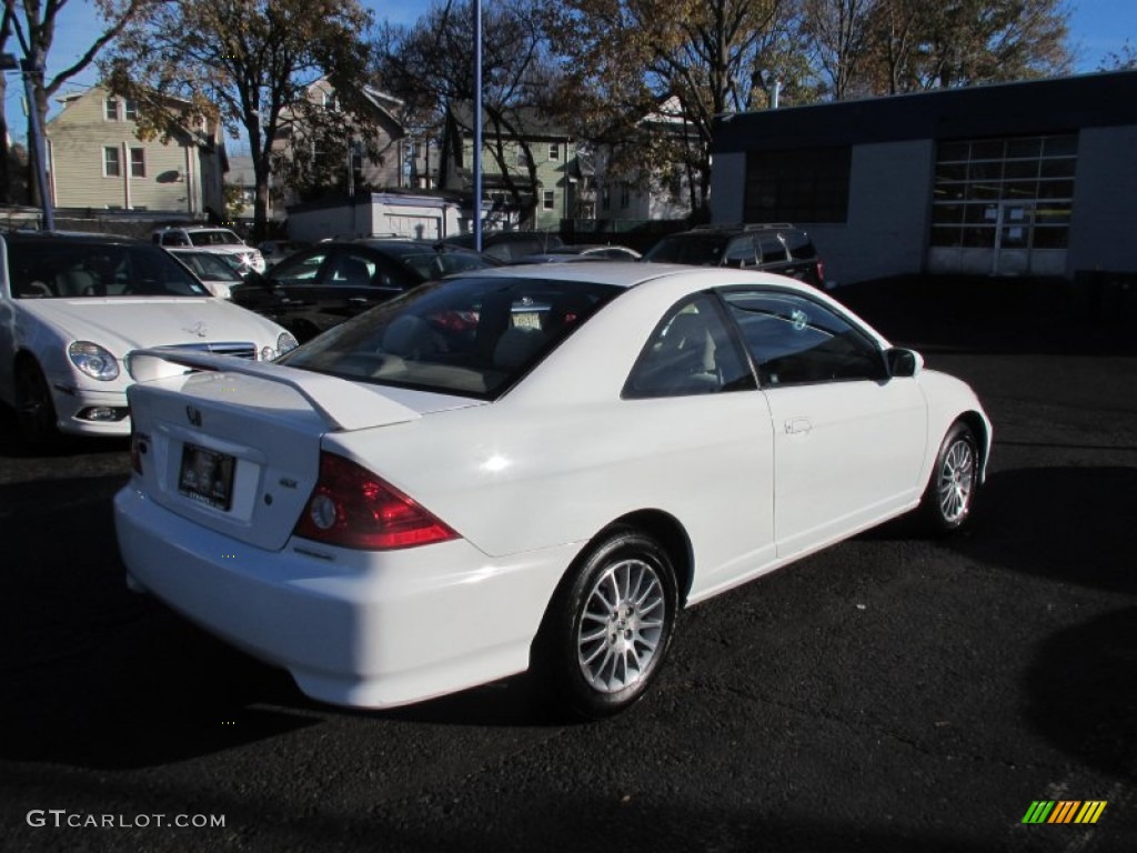 2005 Civic EX Coupe - Taffeta White / Ivory photo #7