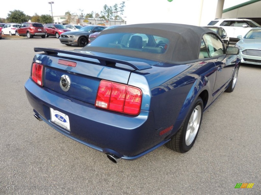 2008 Mustang GT Premium Convertible - Vista Blue Metallic / Dark Charcoal photo #9
