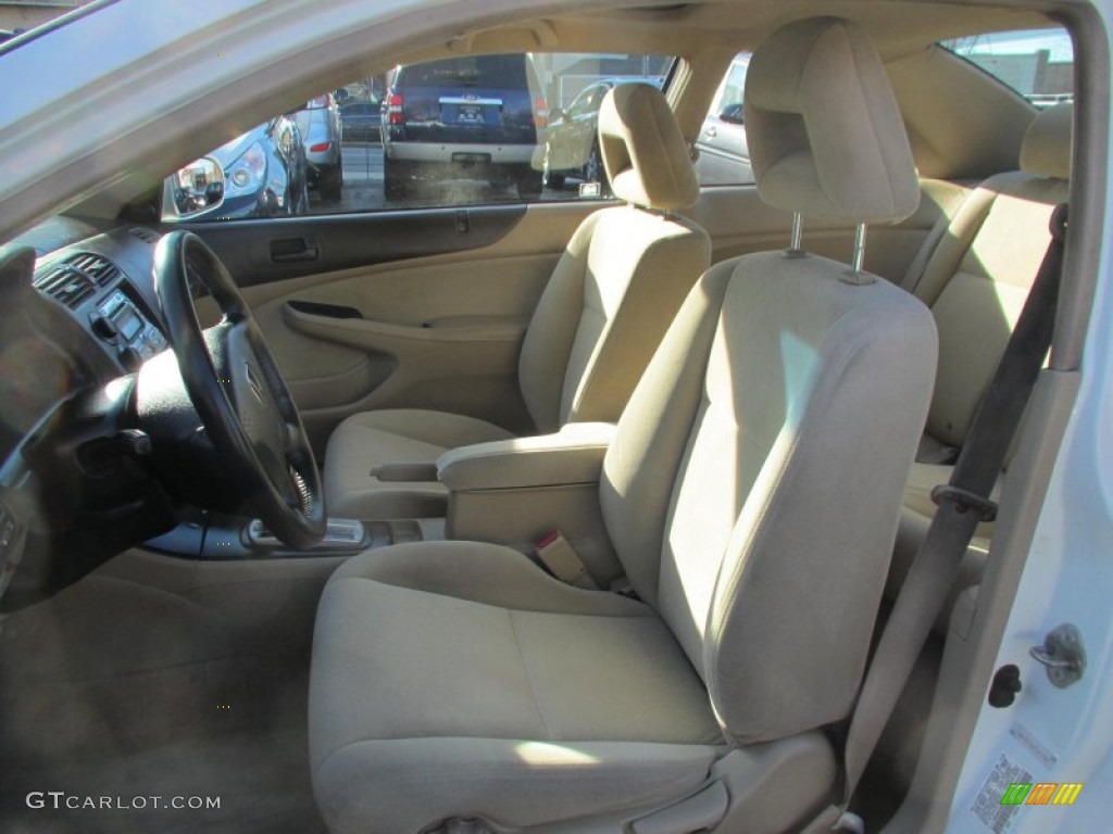 2005 Civic EX Coupe - Taffeta White / Ivory photo #8