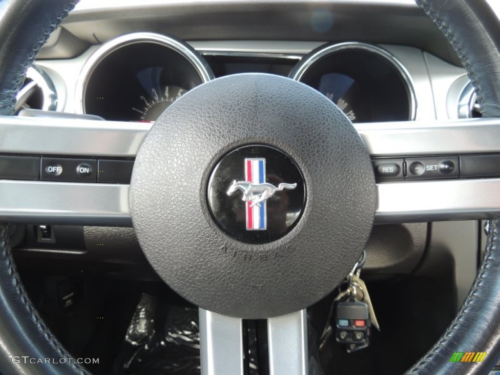 2008 Mustang GT Premium Convertible - Vista Blue Metallic / Dark Charcoal photo #16