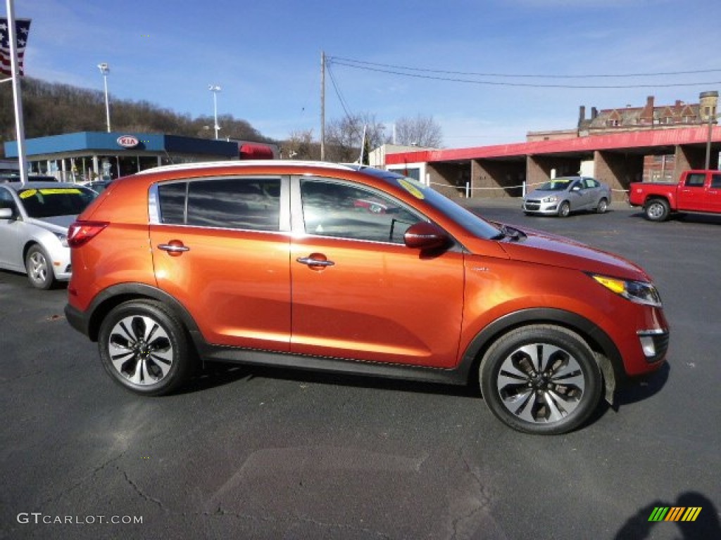 2011 Sportage SX AWD - Techno Orange / Unique Orange photo #1