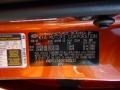  2011 Sportage SX AWD Techno Orange Color Code D2A
