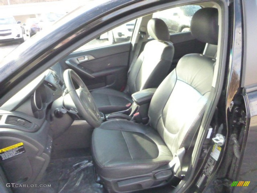 Black Interior 2011 Kia Forte SX Photo #88273919