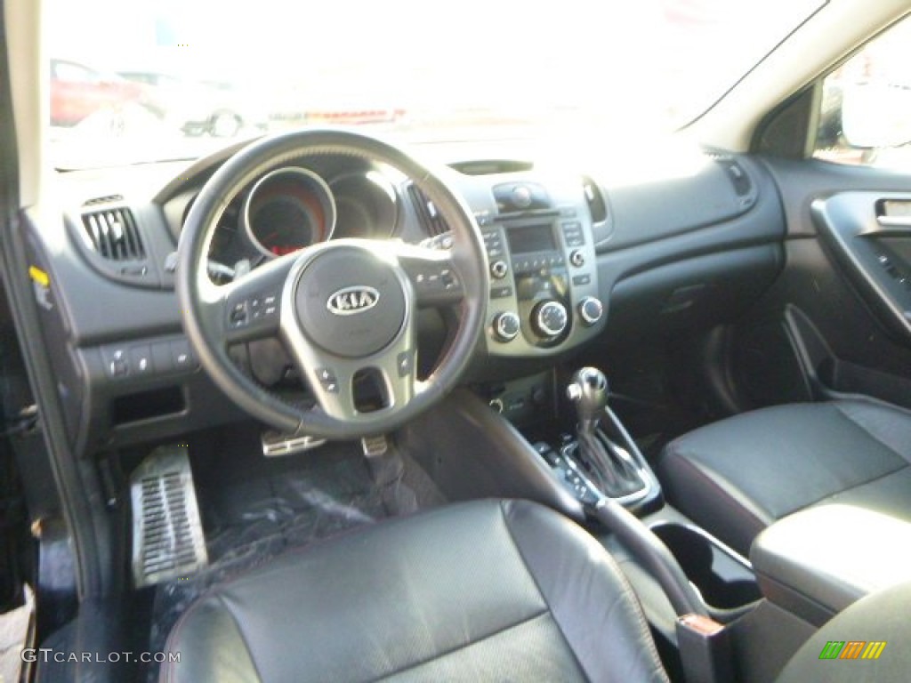 Black Interior 2011 Kia Forte SX Photo #88274001