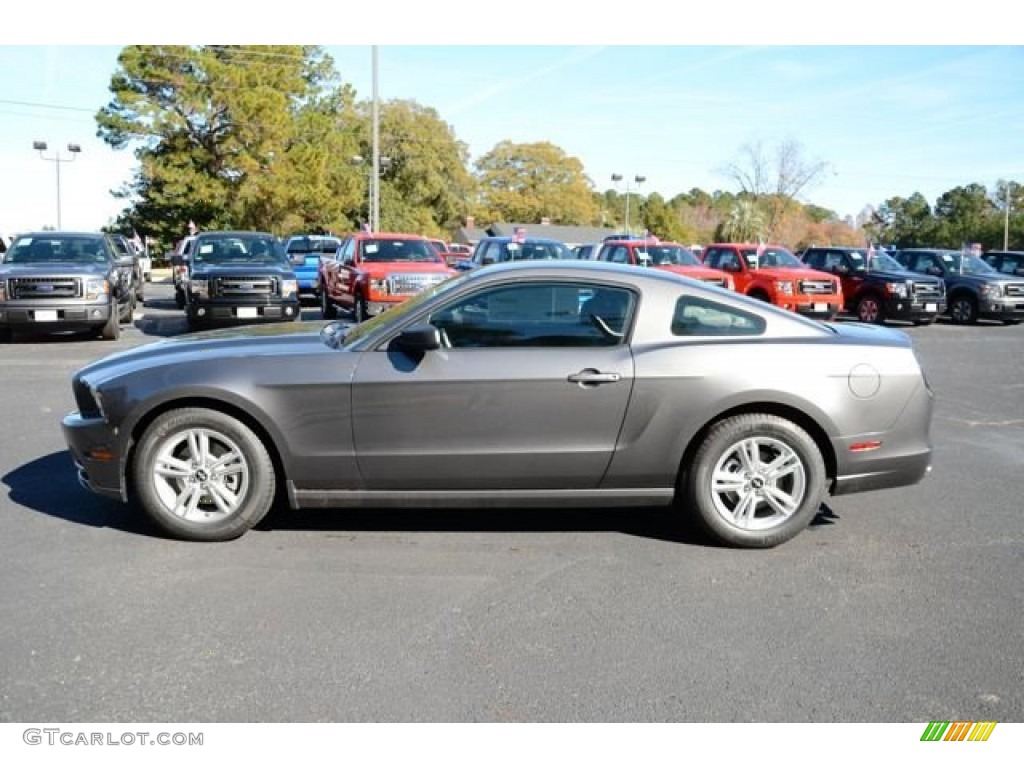 2014 Mustang V6 Coupe - Sterling Gray / Medium Stone photo #8