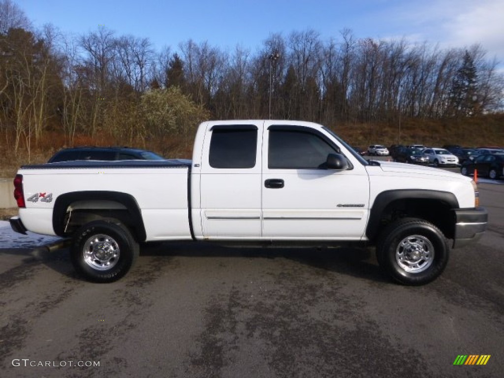 2004 Silverado 2500HD LS Extended Cab 4x4 - Summit White / Dark Charcoal photo #4