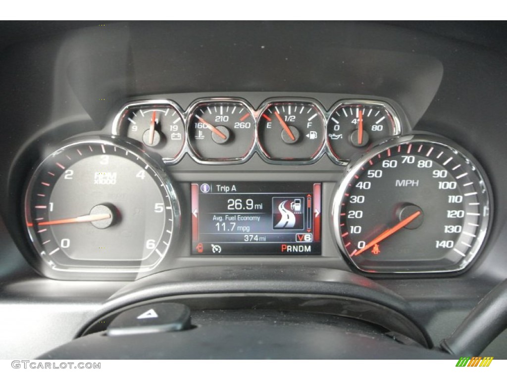 2014 GMC Sierra 1500 SLE Double Cab Gauges Photo #88277828