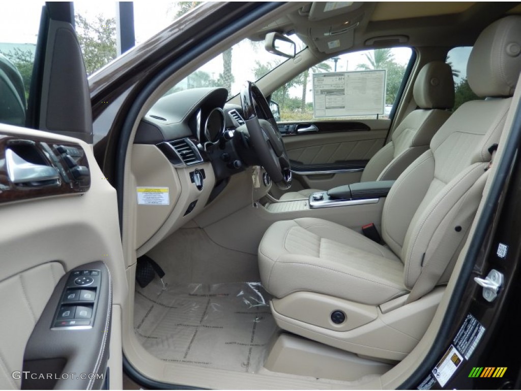 Almond Beige Interior 2014 Mercedes-Benz GL 450 4Matic Photo #88278098