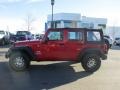 2009 Flame Red Jeep Wrangler Unlimited X 4x4  photo #3