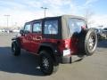 2009 Flame Red Jeep Wrangler Unlimited X 4x4  photo #4