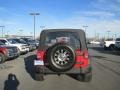 2009 Flame Red Jeep Wrangler Unlimited X 4x4  photo #5