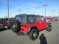 2009 Flame Red Jeep Wrangler Unlimited X 4x4  photo #6