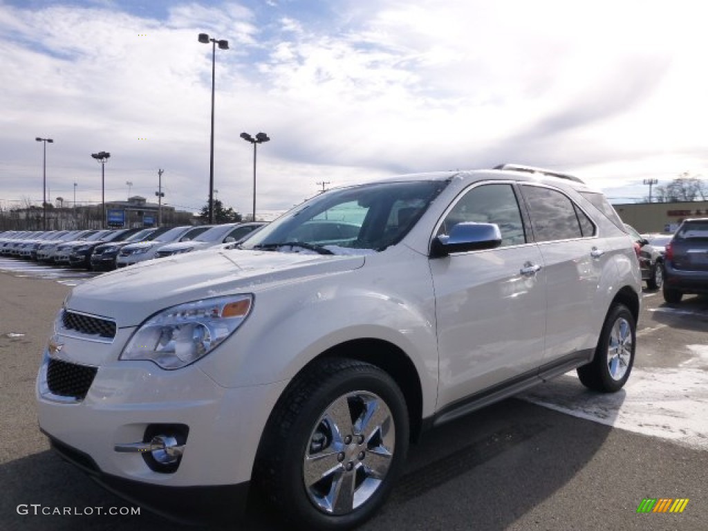 2014 Equinox LTZ AWD - White Diamond Tricoat / Jet Black photo #1