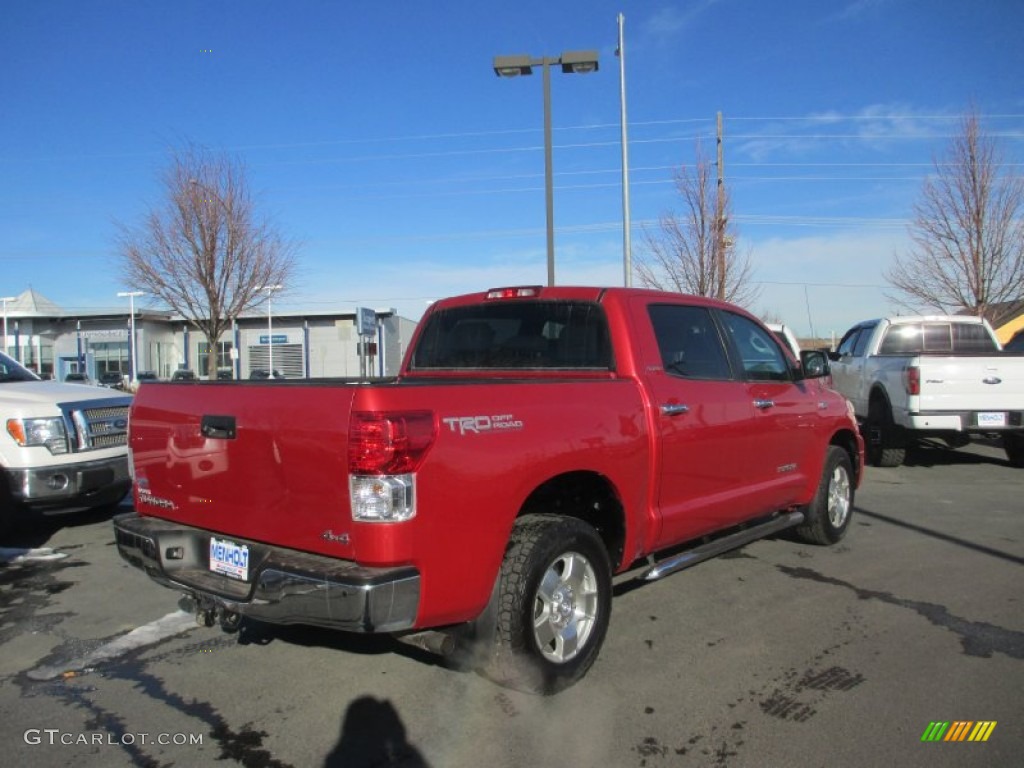 2011 Tundra Limited CrewMax 4x4 - Barcelona Red Metallic / Graphite Gray photo #6