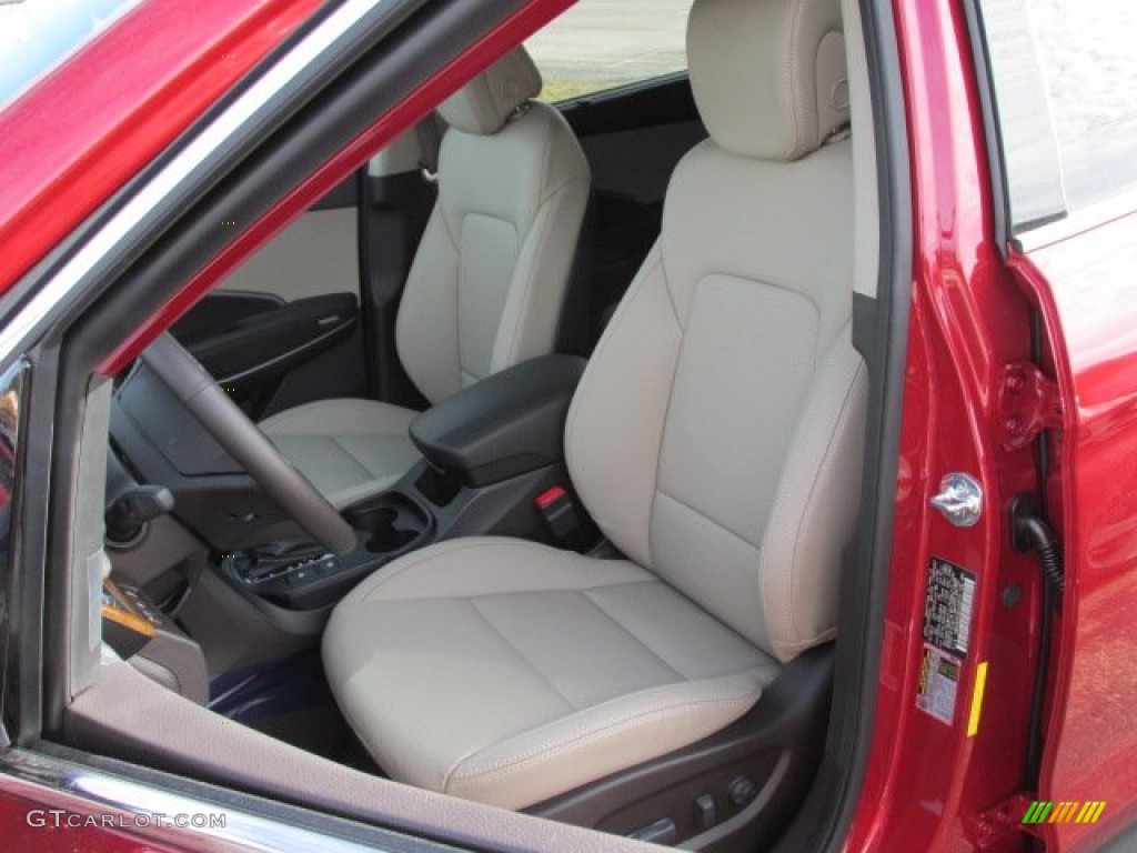 Beige Interior 2014 Hyundai Santa Fe Limited AWD Photo #88282094