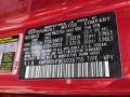  2014 Santa Fe Limited AWD Regal Red Pearl Color Code VR4