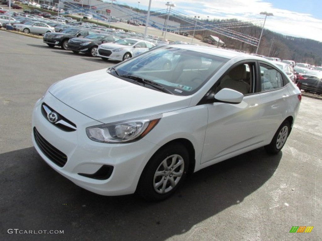 Century White 2013 Hyundai Accent GLS 4 Door Exterior Photo #88282436