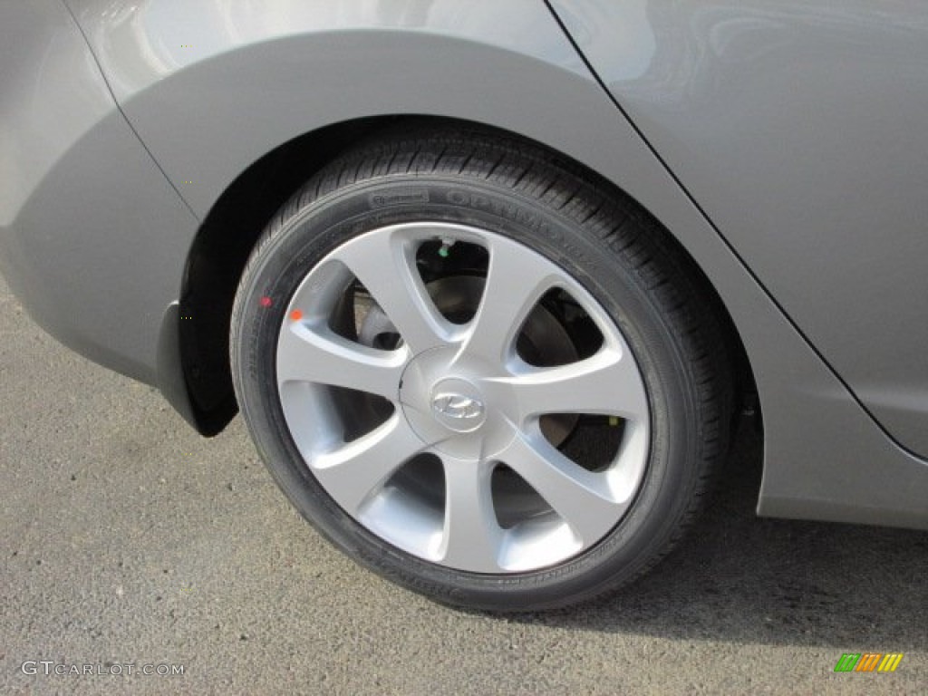 2013 Elantra Limited - Harbor Gray Metallic / Black photo #3