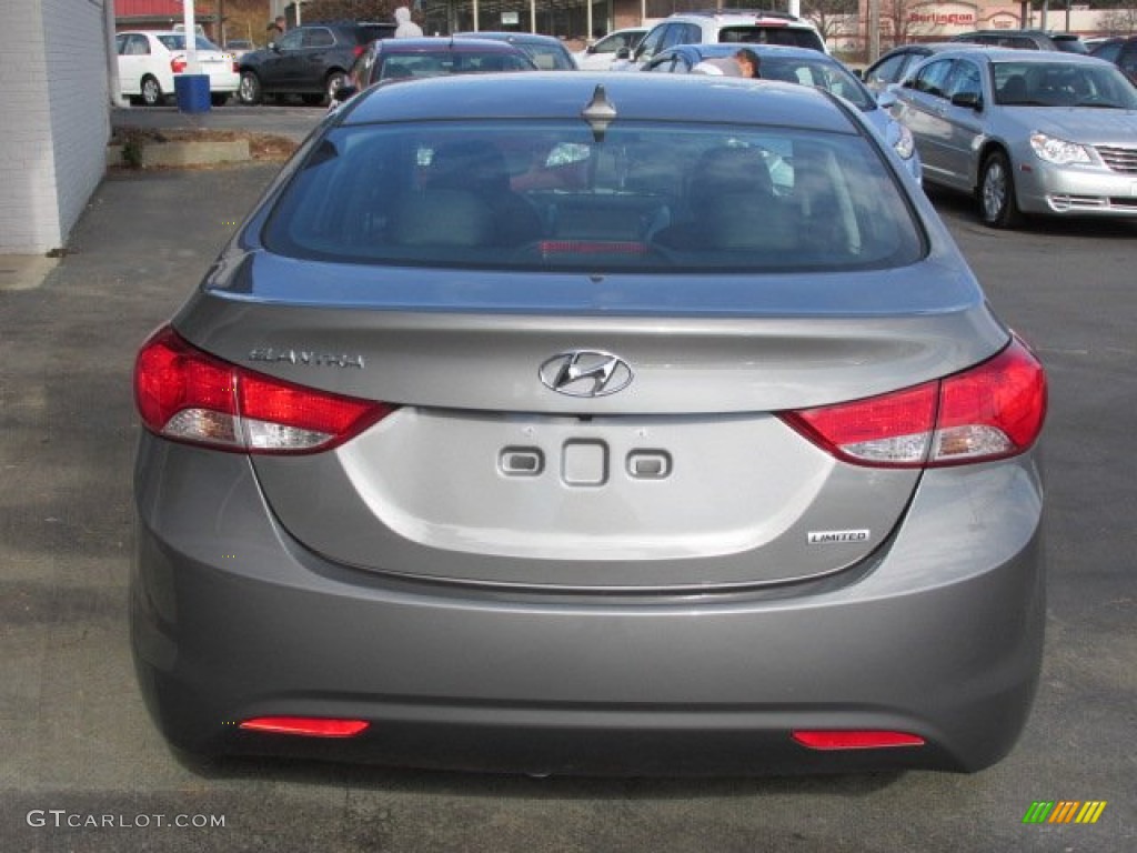 2013 Elantra Limited - Harbor Gray Metallic / Black photo #7