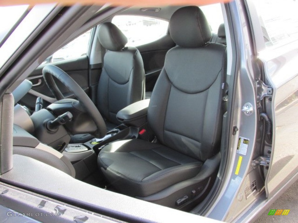 2013 Elantra Limited - Harbor Gray Metallic / Black photo #10
