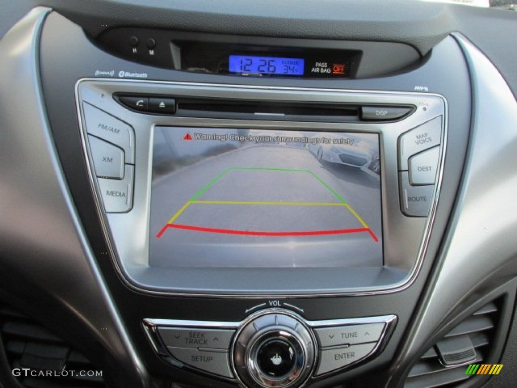2013 Elantra Limited - Harbor Gray Metallic / Black photo #14