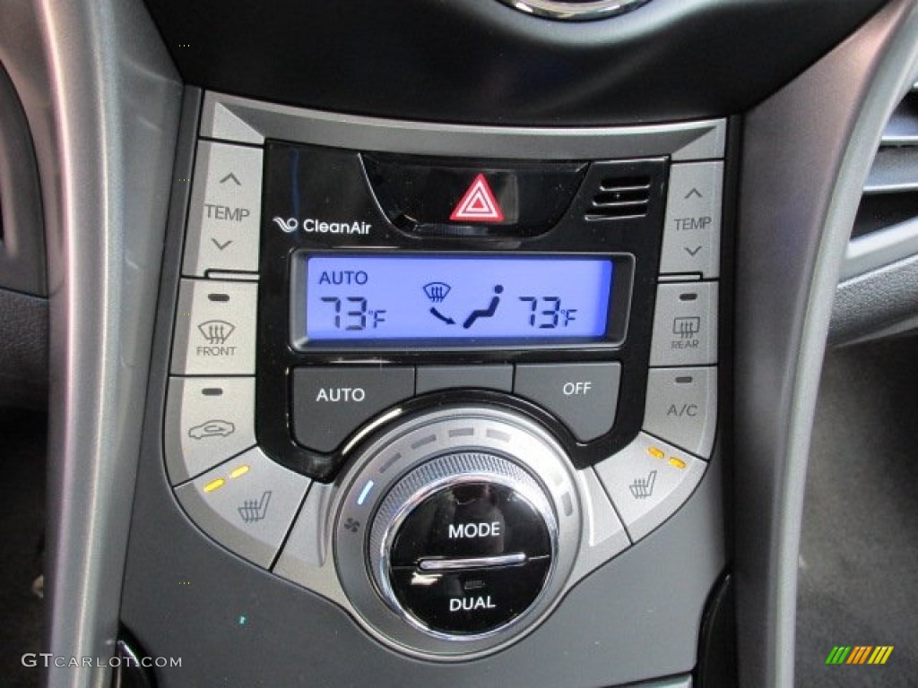 2013 Elantra Limited - Harbor Gray Metallic / Black photo #15