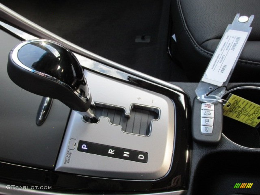 2013 Elantra Limited - Harbor Gray Metallic / Black photo #17