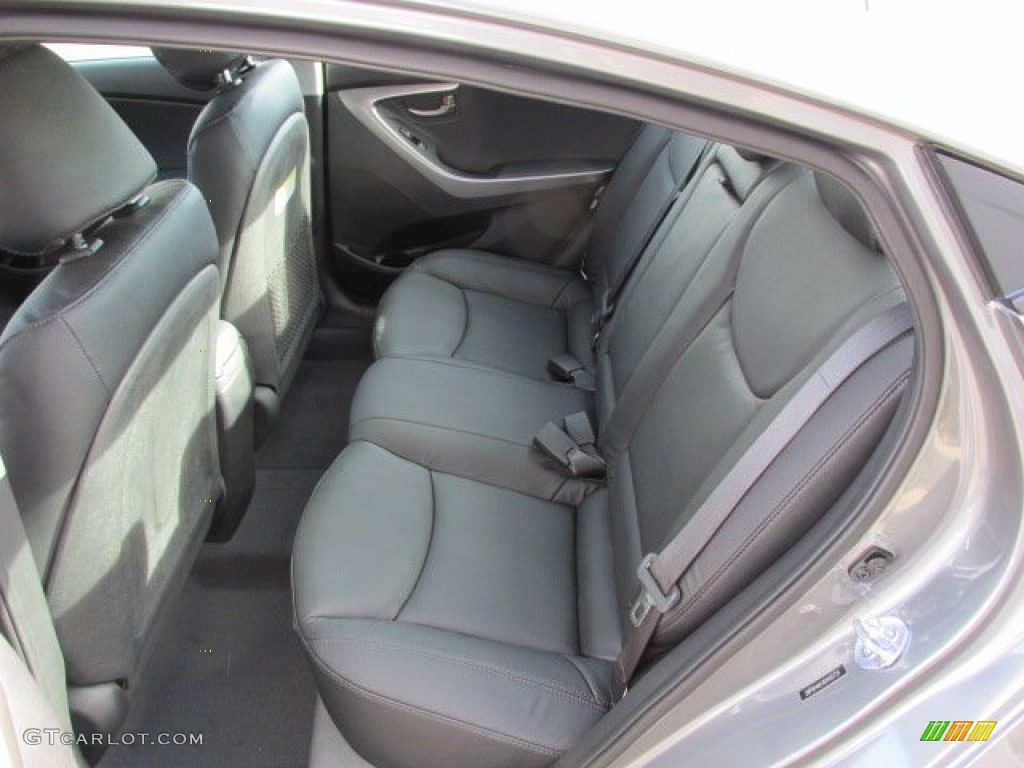 2013 Elantra Limited - Harbor Gray Metallic / Black photo #19
