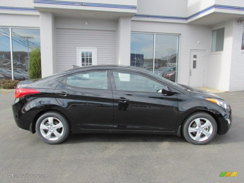 2013 Elantra GLS - Black / Gray photo #2