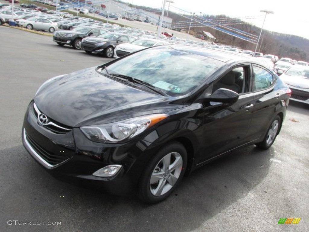 2013 Elantra GLS - Black / Gray photo #4