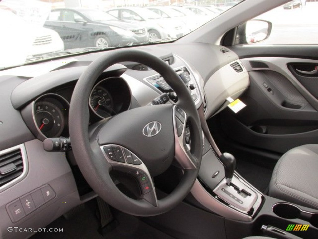 2013 Elantra GLS - Black / Gray photo #6