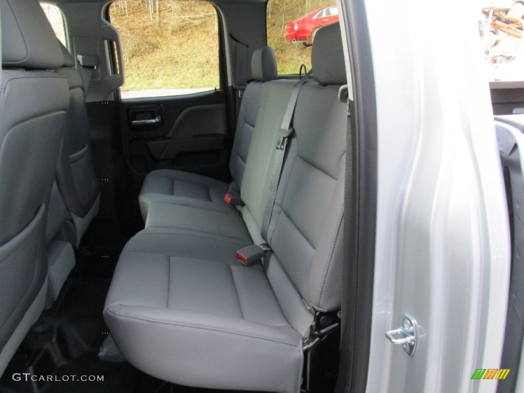 2014 Chevrolet Silverado 1500 WT Double Cab 4x4 Rear Seat Photo #88283438