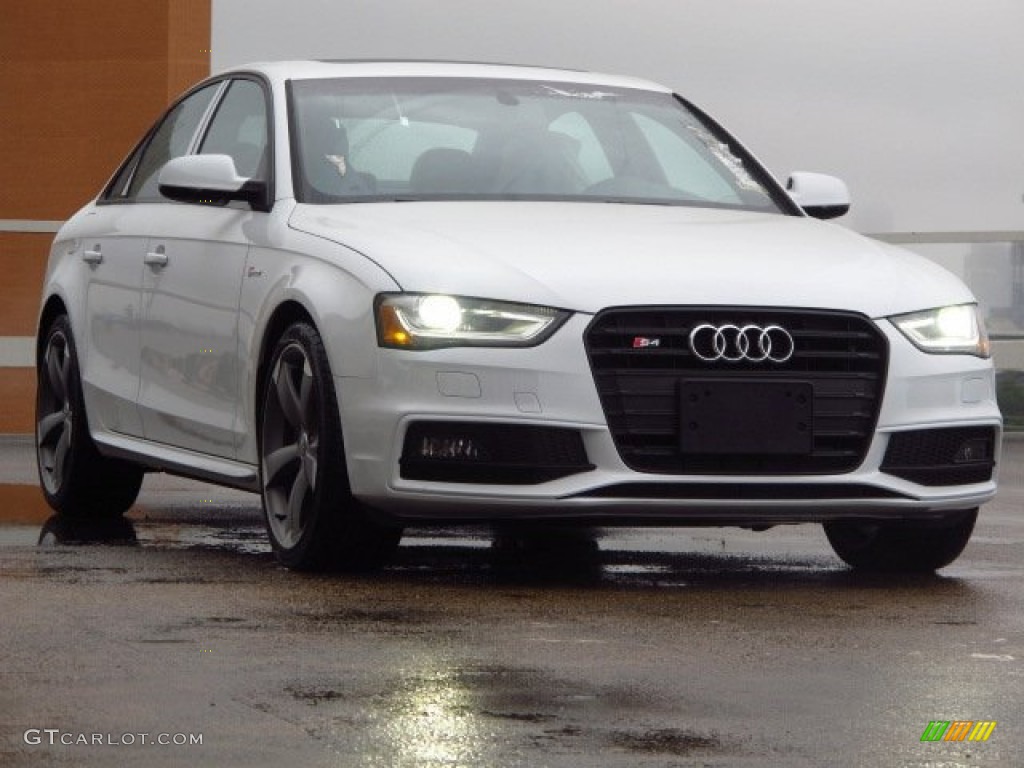 Glacier White Metallic 2014 Audi S4 Prestige 3.0 TFSI quattro Exterior Photo #88284191