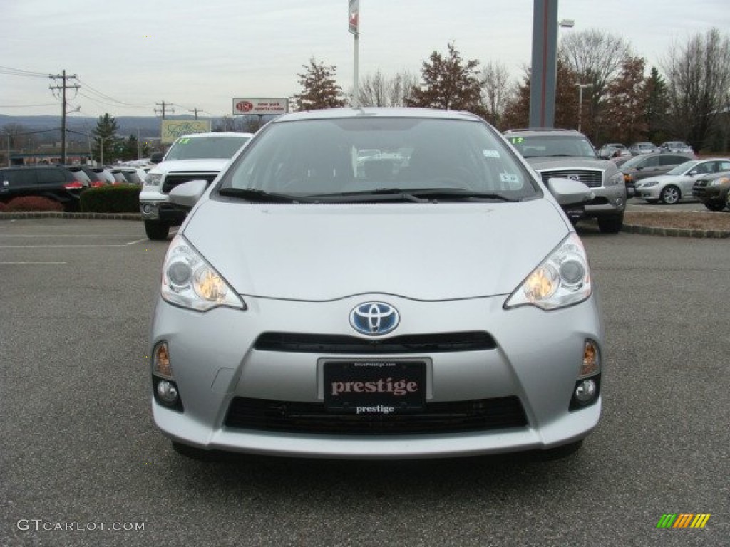 2013 Prius c Hybrid Four - Classic Silver Metallic / Black photo #2