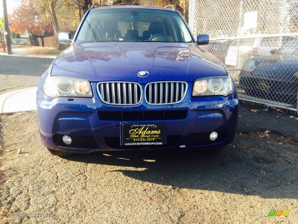 2007 X3 3.0si - Montego Blue Metallic / Sand Beige photo #2
