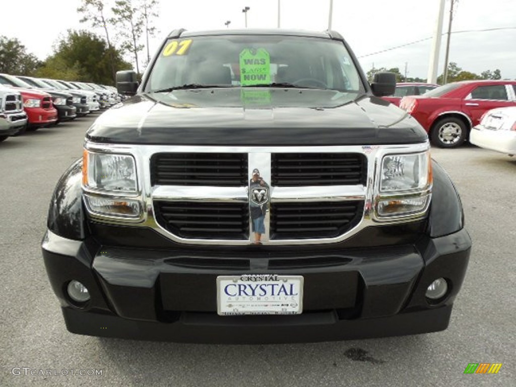 2007 Nitro SLT 4x4 - Black / Dark Slate Gray/Light Slate Gray photo #14
