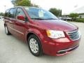 Deep Cherry Red Crystal Pearl 2013 Chrysler Town & Country Touring Exterior