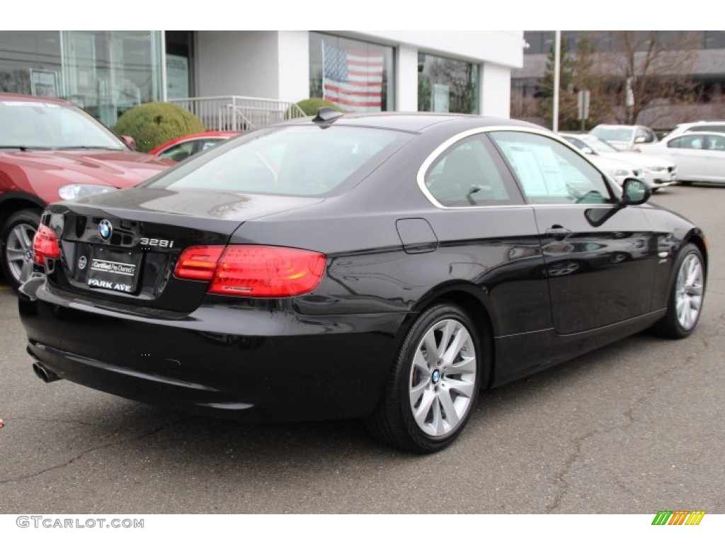 2011 3 Series 328i xDrive Coupe - Jet Black / Black photo #3