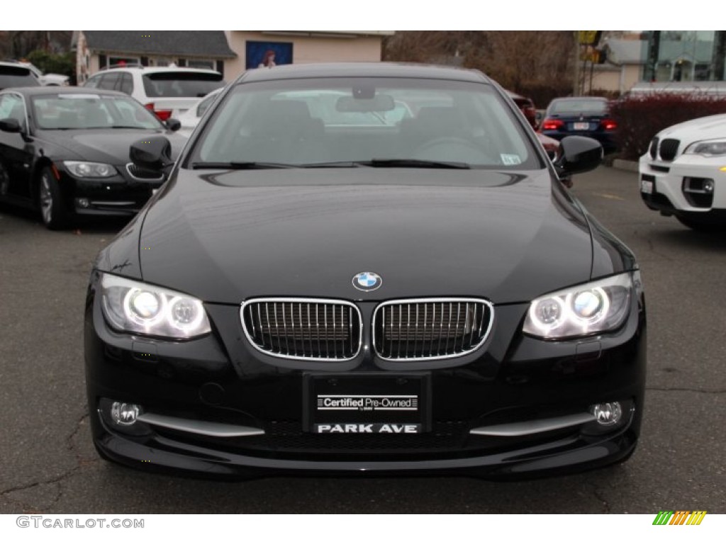 2011 3 Series 328i xDrive Coupe - Jet Black / Black photo #7